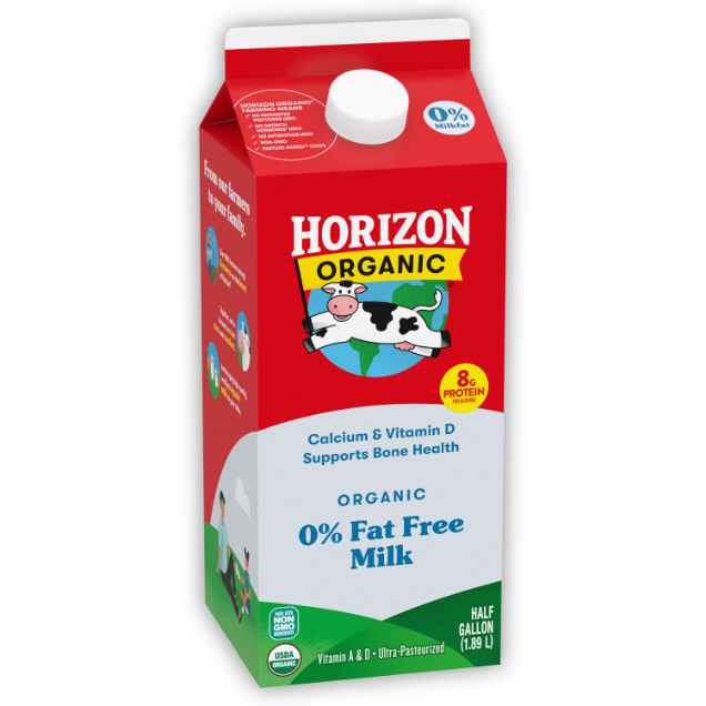 Organic fat-free milk