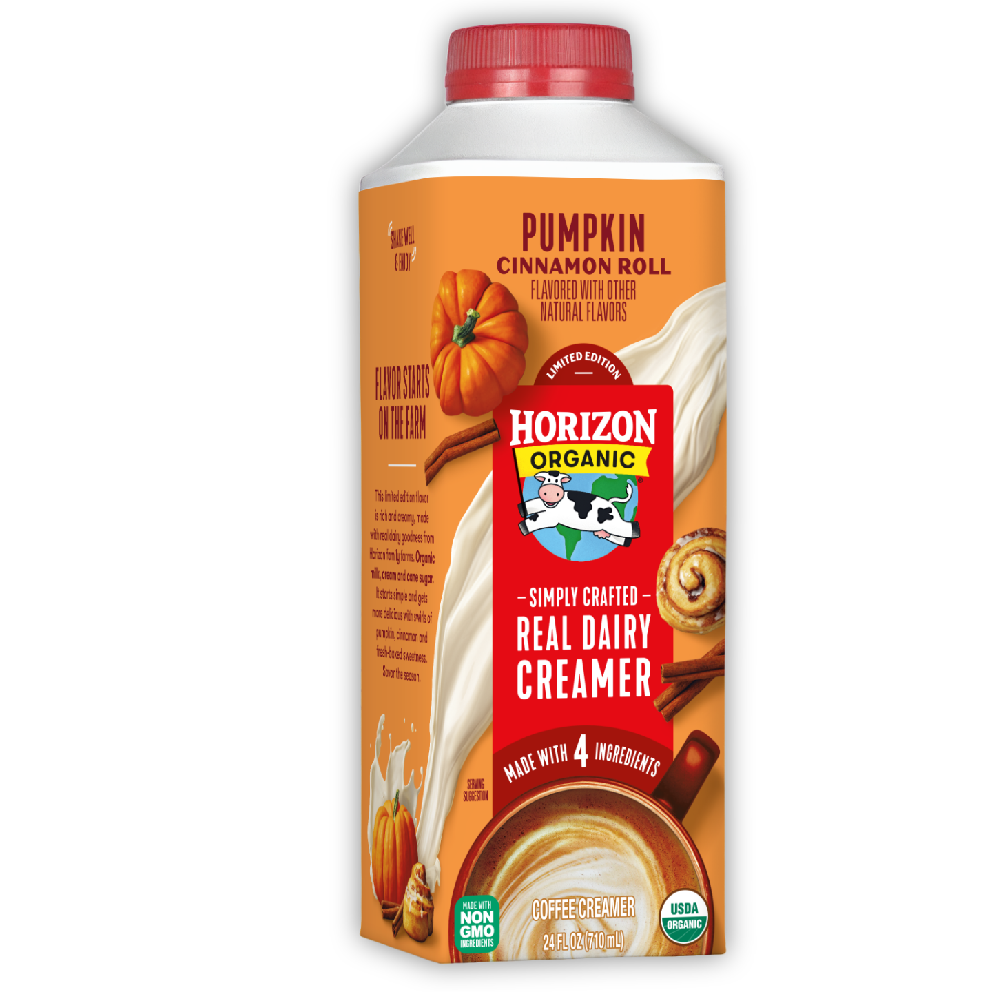 Horizon Organic Pumpkin Cinnamon Roll Real Dairy Coffee Creamer