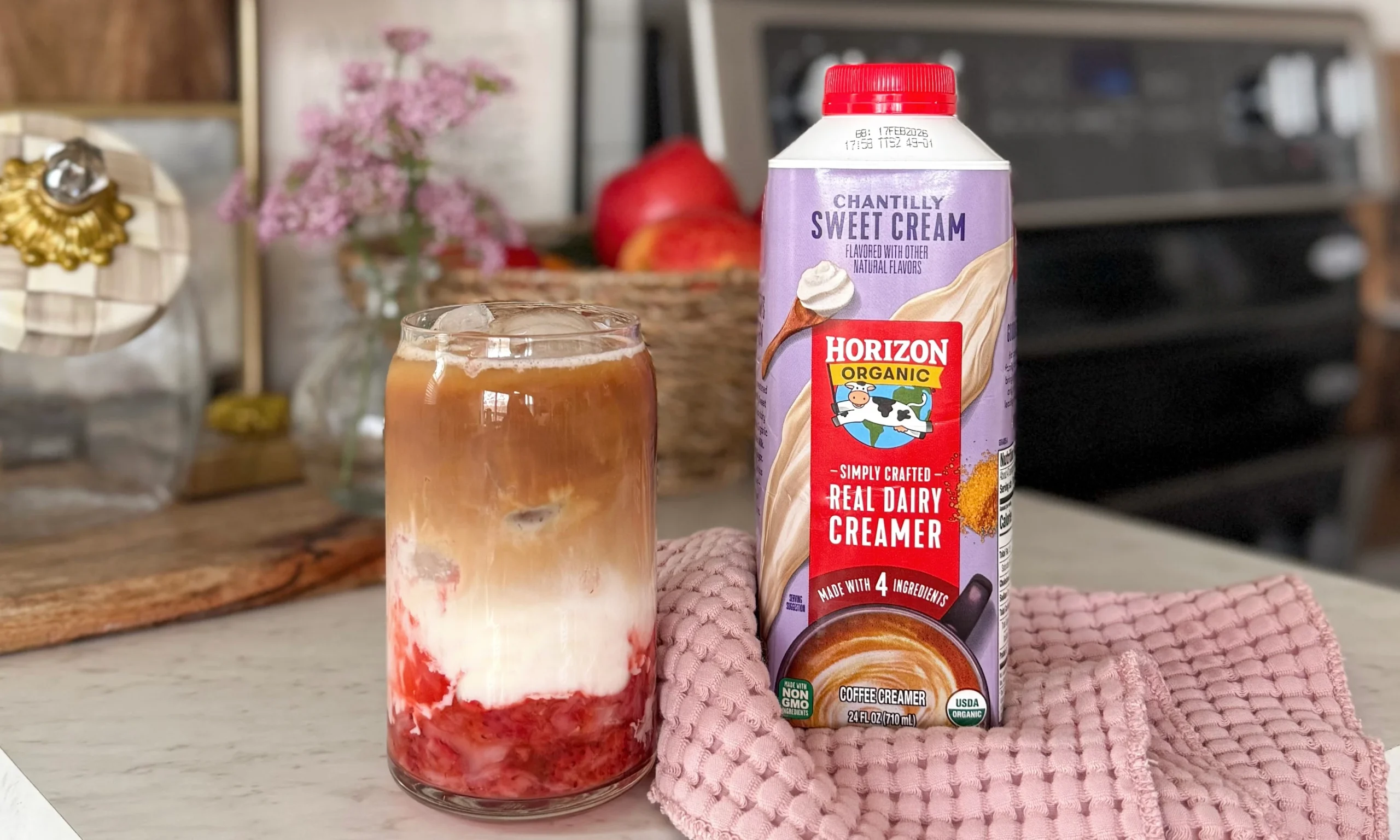 Layered Strawberry Latte