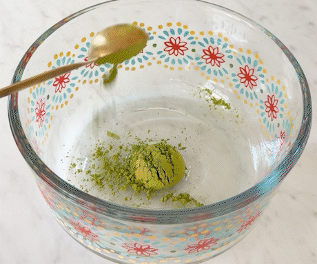 Strawberry Matcha Pudding gif image