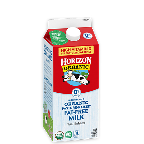 Organic fat-free milk