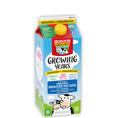Growing Years<sup>®</sup> Organic Reduced Fat Milk