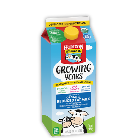 Growing Years<sup>®</sup> Organic Reduced Fat Milk