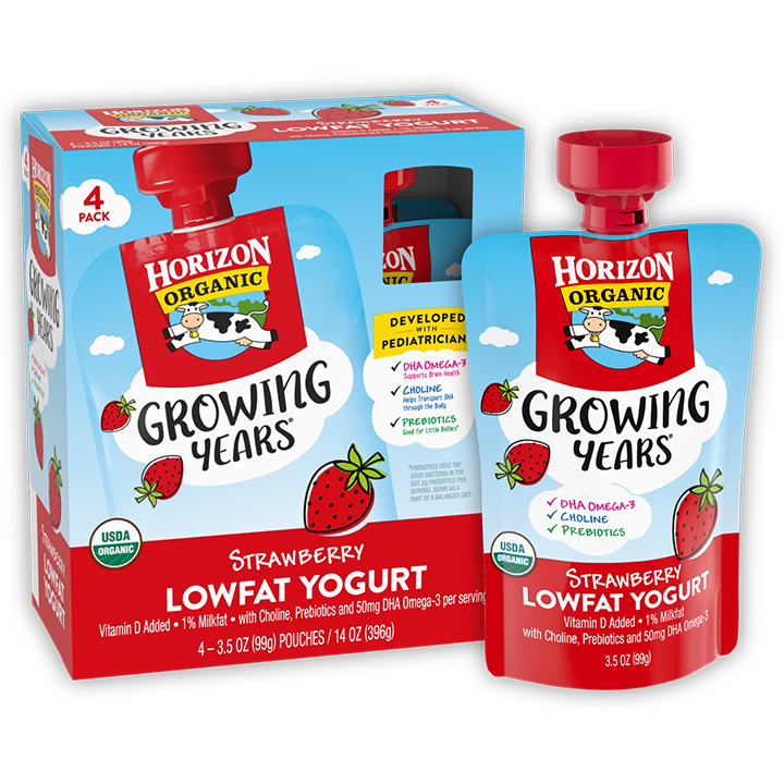 Growing Years Organic Lowfat Strawberry Yogurt for Kids