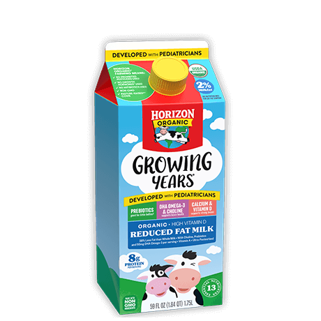 Growing Years<sup>®</sup> Organic Reduced Fat Milk