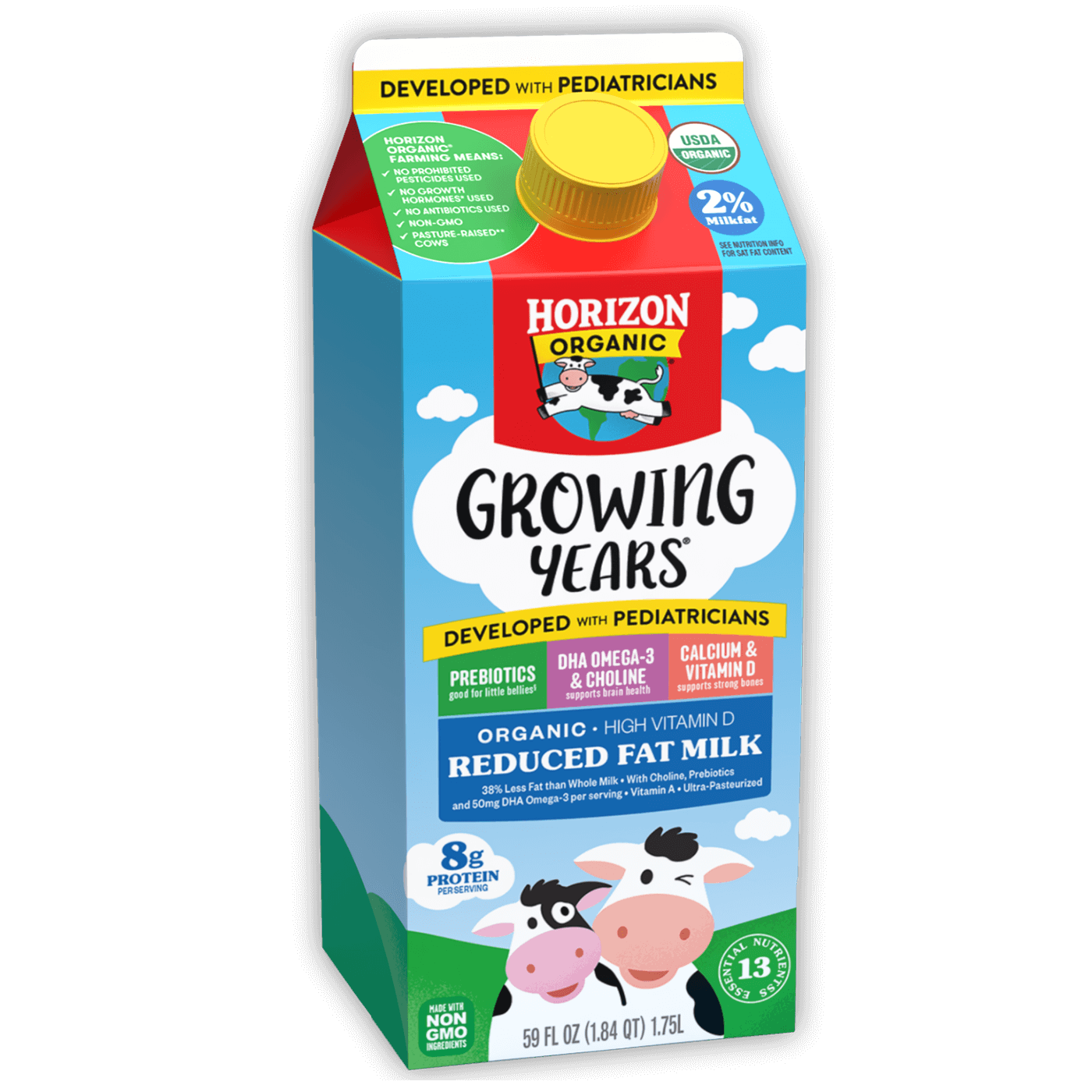 Growing Years Organic 2% Reduced Fat Milk for Kids