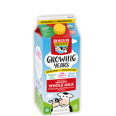 Growing Years<sup>®</sup> Organic Whole Milk