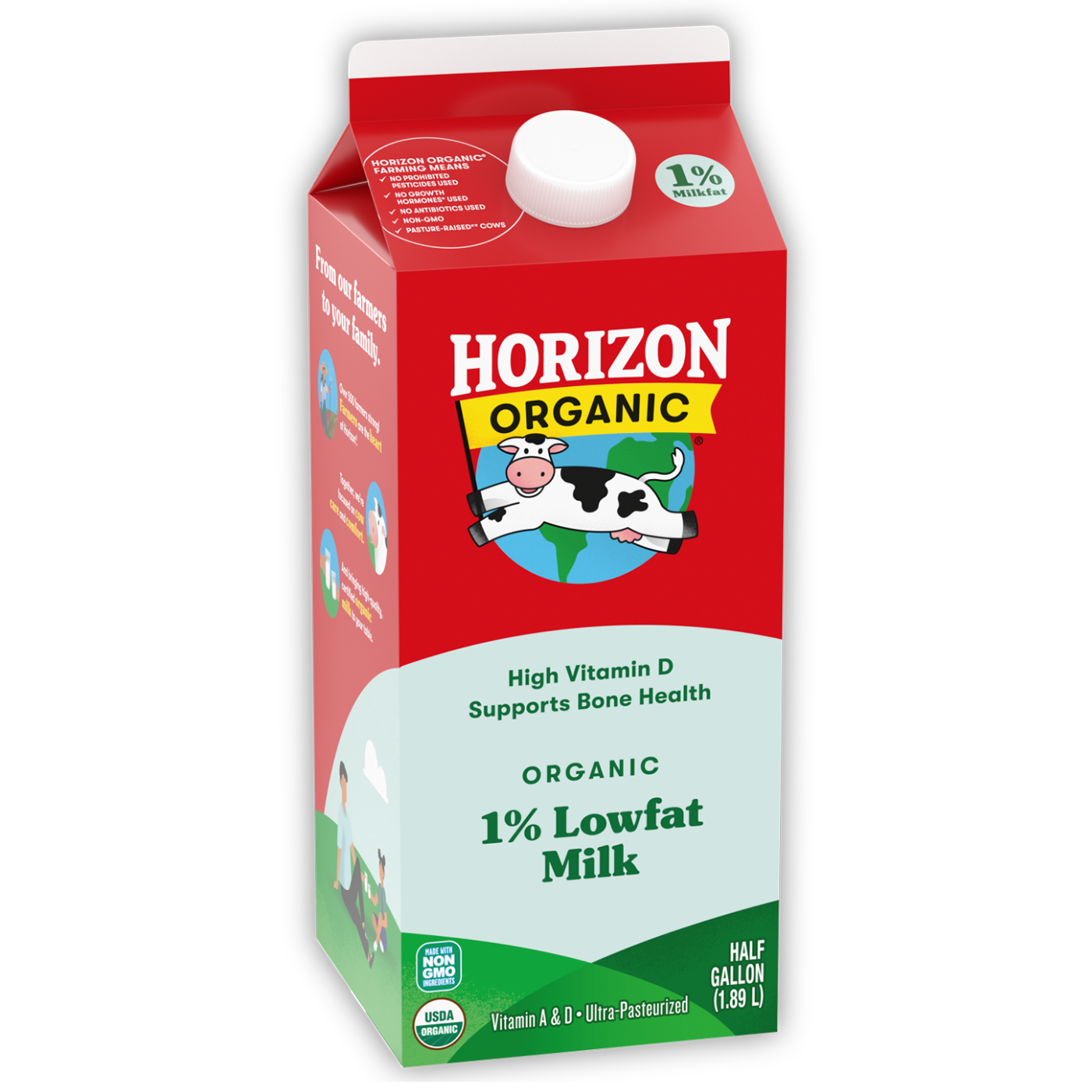 Horizon Organic 1% Milk Half Gallon