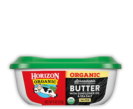 Organic spreadable butter