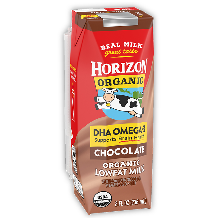 Horizon Organic Shelf Stable DHA Chocolate 1% Milk