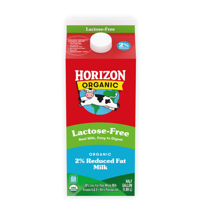 Organic Lactose-Free Reduced Fat Milk